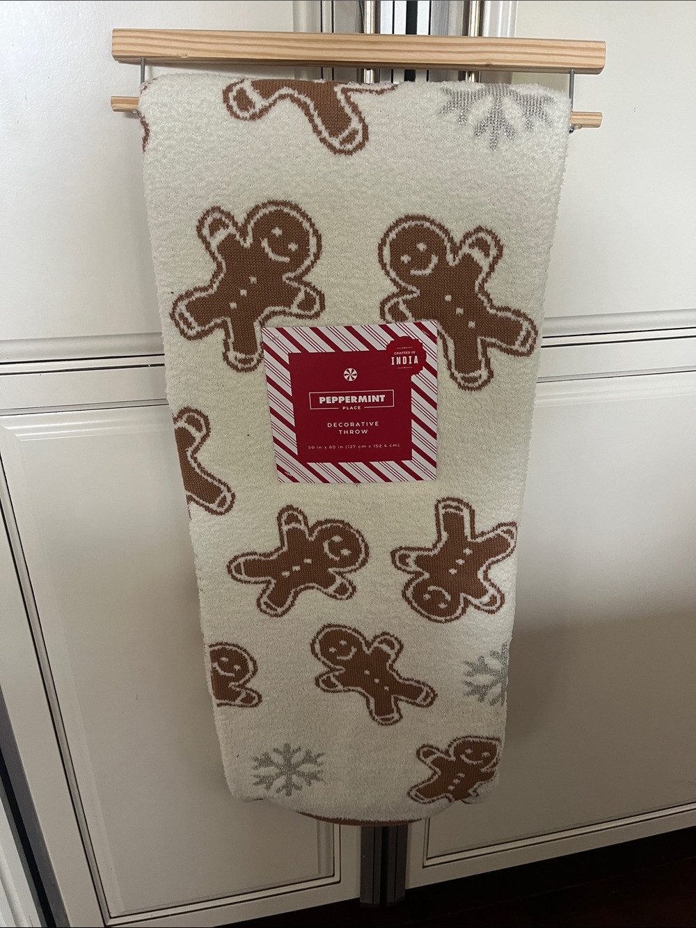 Christmas Gingerbread Throw Blanket